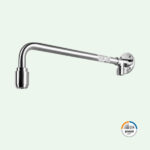 PremiumLine safety shower arm for wall mounting exposed pipework