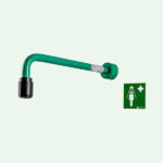 Bras de douche d’urgence ClassicLine pour montage mural encastré – Image 2