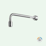 PremiumLine safety shower arm for wall mounting recessed version