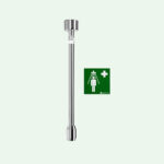 PremiumLine variable safety shower arm for ceiling mounting recessed version - Image 2