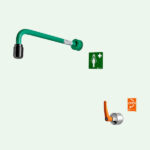 Douche d’urgence corporelle ClassicLine anti-gel à vidange automatique pour montage mural – Image 2
