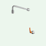 PremiumLine frost-protected self-draining body safety shower, stainless steel, for wall mounting