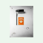 PremiumLine safety shower valve in stainless steel cabinet, with draining for wall mounting recessed version - Image 2