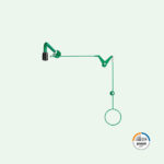 ClassicLine variable body safety shower with pull rod diversion for above door installation