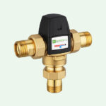 Thermostatic mixing valve for safety showers