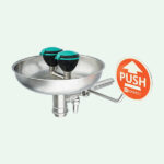 PremiumLine safety shower combination, with self-draining safety eye shower with stainless steel bowl, for wall mounting - Image 4
